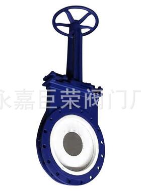 PZ73TC-25C手动排渣浆液阀DN300耐磨陶瓷刀型阀门DN350