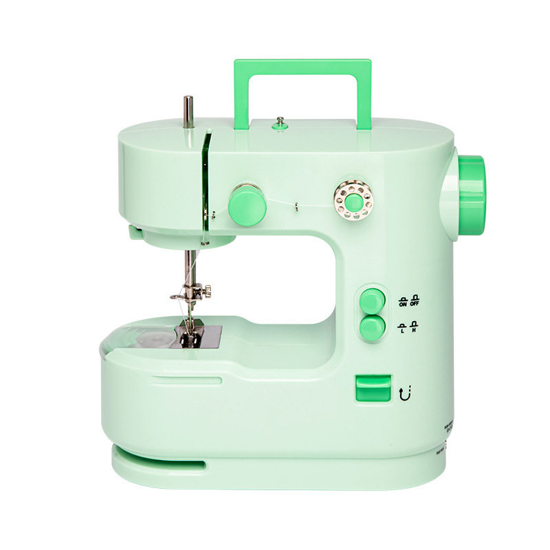 迷你缝纫机定制家用缝纫机1688小型批发家用衣车吃厚多功能带灯