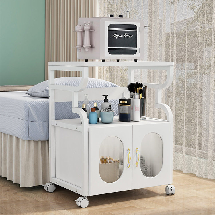 美容店小推车移动式多功能置物架纹绣仪器多层收纳储物柜子工具车