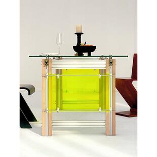 轻奢感铝型材设计师桌子家用办公现代玻璃电脑桌书桌长工作台