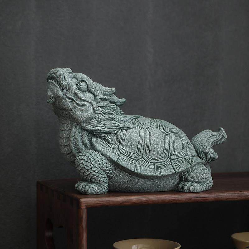 宇轩 经茶宠山海貔神兽GVQ麒麟龟龙摆件创意复古貅国潮送礼鱼缸造