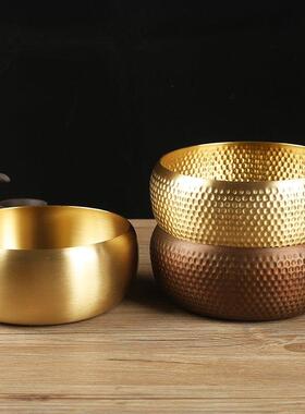 黄茶铜茶洗茶盘盂道禅0001意洗杯子茶具用茶渣缸彷古做旧家茶碗茶