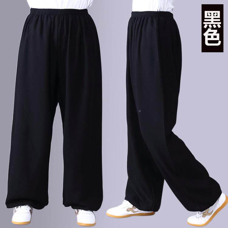 团MNB购新款太极拳服武裤春夏透气棉麻宽松男功练女表术演大尺码
