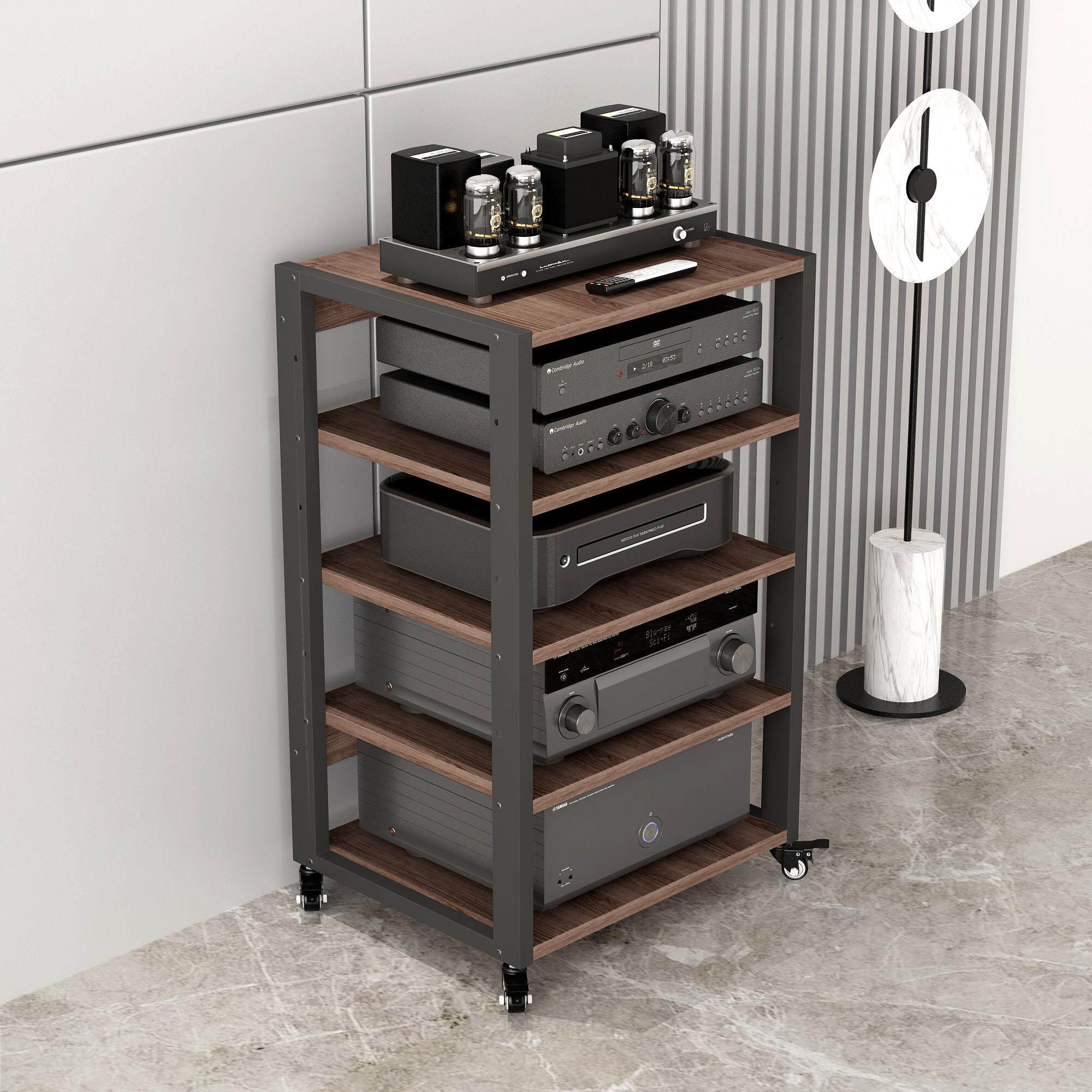 钢架实木组合功唱机架胆机支架放CD机柜黑胶片机解码器耳XRA放纳