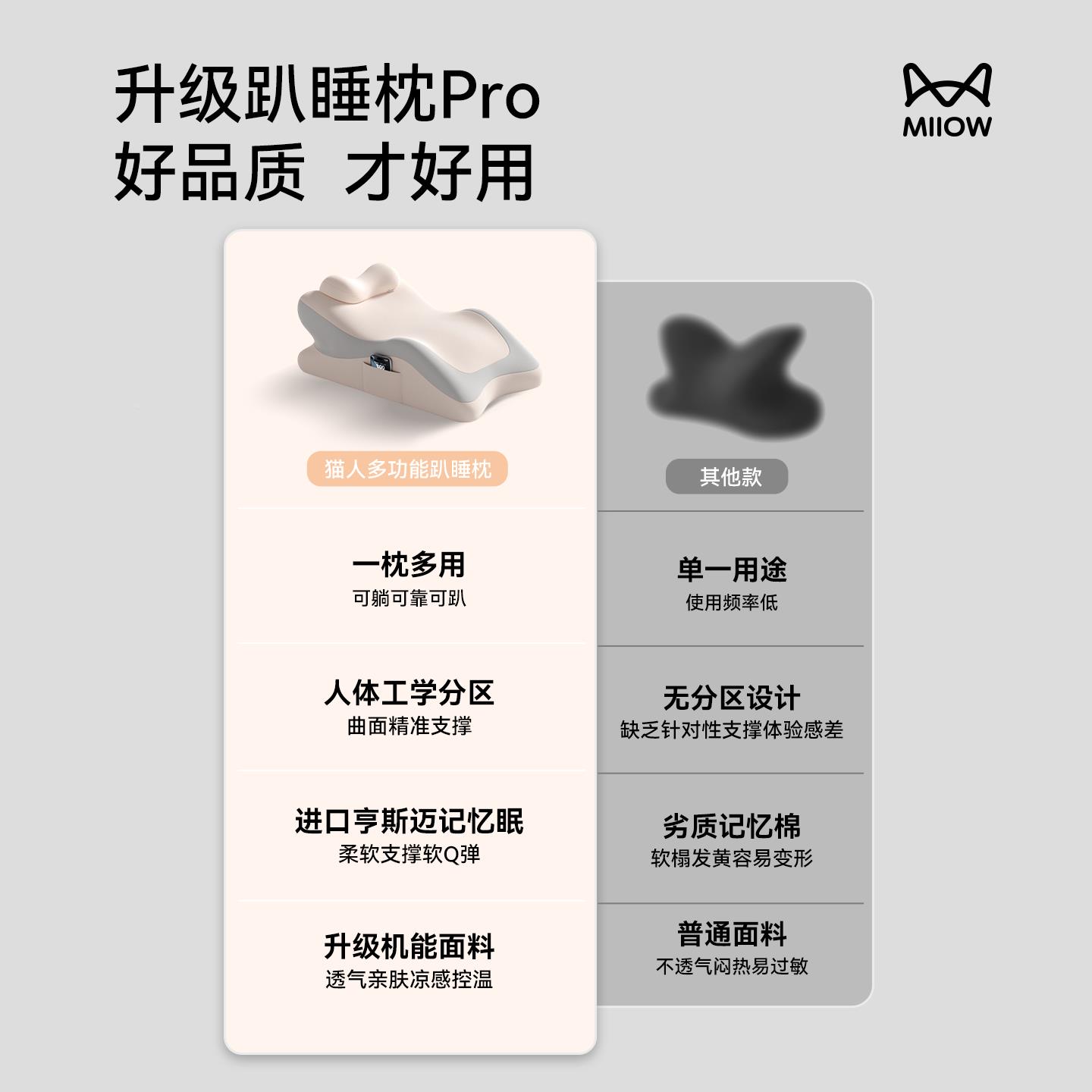 床上多功能靠枕趴睡着枕玩手机专用床头枕护LY102-P腰颈靠垫躺趴