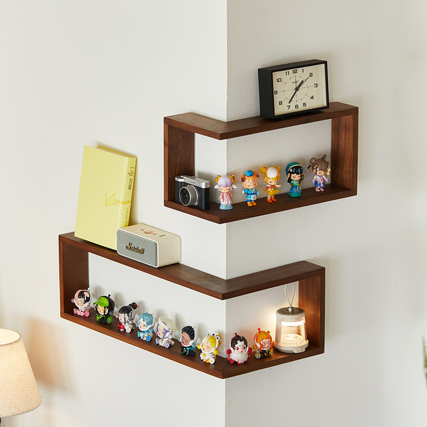 墙上置物架阳角创意盲盒展示架