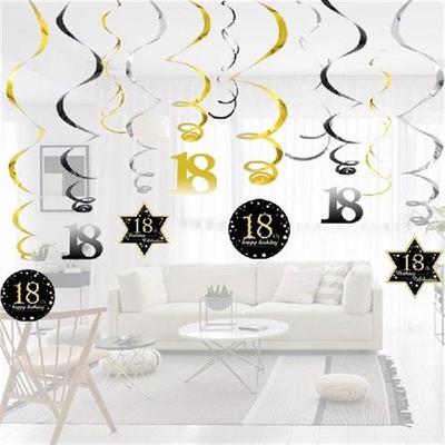 14pcs DIY Spiral Ornaments Confetti Balloon Birthday