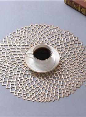 6pcslot Placemats For Kitchen Table PVC Hollow Round