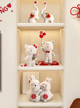 结婚礼物送新人高档闺蜜订婚新婚礼品送新娘婚房桌面摆件家居饰品