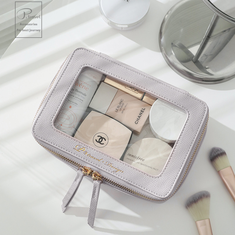P.travel新款旅行大容量化妆品洗漱收纳包便携高级感ins风跨境