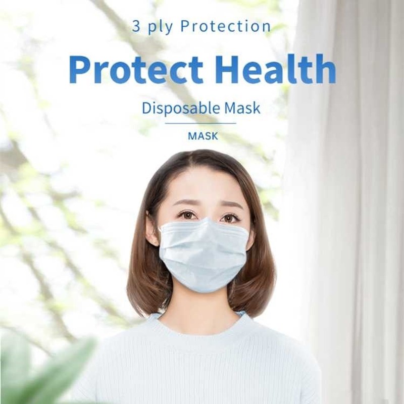 Surgical Face Mask 50pcs  3ply Earloop masks