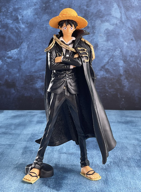 海贼 航海王 红衣鲁夫20周年KOA红黑衣披风鲁夫模型模型礼品摆件