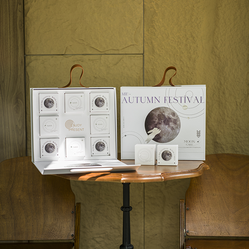 2023年新款冰皮月饼包装盒中秋手提6个8粒装月饼空盒子礼盒装送礼