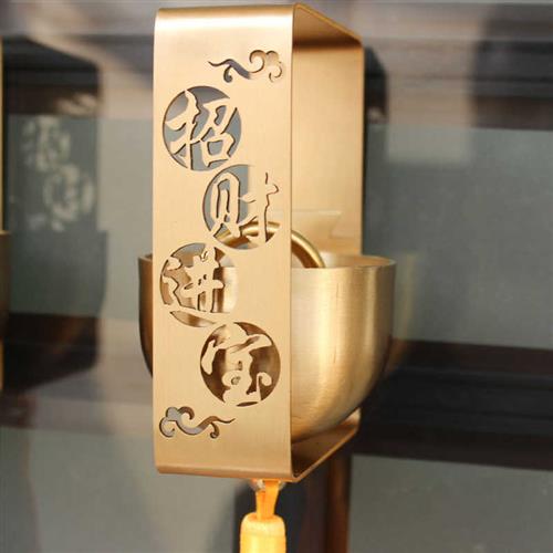 纯铜开门铃铛店铺进门提醒铃铛装饰挂饰防盗家用声音清脆铜门铃