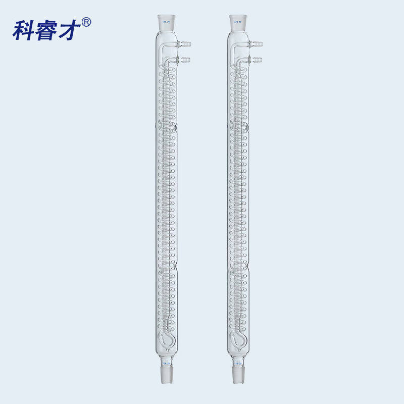 科睿才实验室蛇形回流冷凝管厚料回流冷凝器200mm*24*24蛇形回流