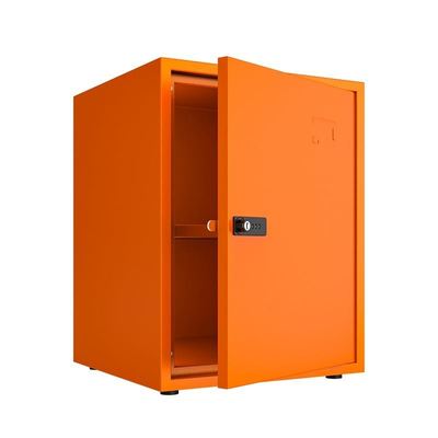 单门铁皮文件柜家用小型密码储物柜桌面桌下柜移动带轮带锁小柜子