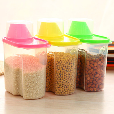 大号狗食猫粮储粮桶有盖密封杂物储粮罐大米杂粮收纳2.5L