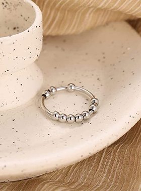316 Stainless Steel Anti Anxiety Ring Fidget Ring for Women