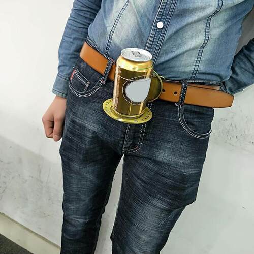 极速Outdoor tMetal Beer Head Belt Funy Botle Bucklne ofr Cam