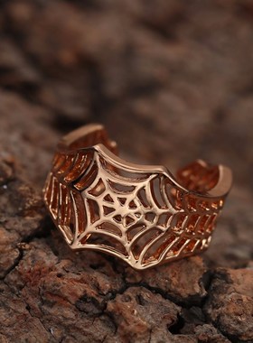 Kinitial Bat Rings Handmade Spider Web Animal Tail Puzzle Je