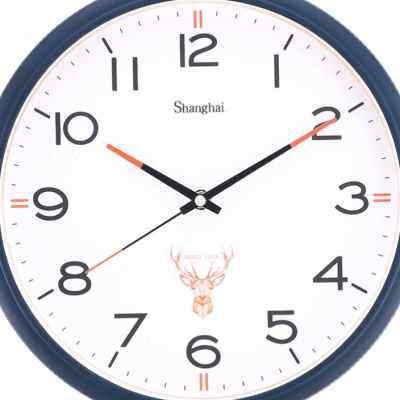 上海时钟北欧福鹿石英钟客厅卧室静音挂钟创意时尚轻奢免打孔钟表,家居饰品,挂钟,淘宝优惠券,粉丝福利购,淘宝优惠卷