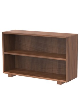 极速黑胡桃木桌面置物架实木双层茶室书桌收纳架新中式杂物储物架