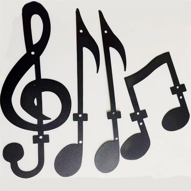 2023新款跨境现货音符艺术剪影墙面装饰音乐风格墙壁烛台金属