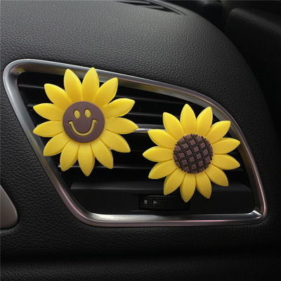 好货Car Fashion Multiflora Sunflower Car Air Outlet Fragrant