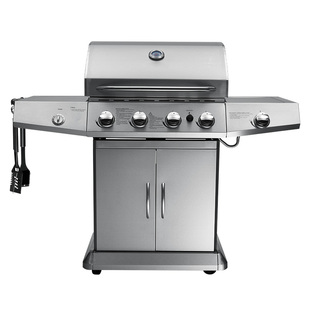 烧烤炉家用不锈钢木炭燃气烤肉炉户外烧烤架多功能庭院烧烤炉bbq