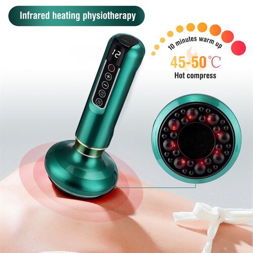 好货Electric Cupping Massager Vacuum Suction Cup GuaSha Anti