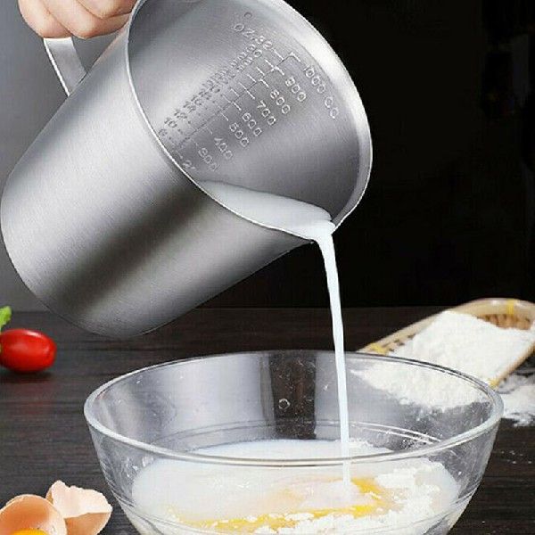 500700 10002000 ML Measuring Cups Scoop Stainless Steel
