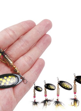 1pcs/lot Rotating Spinner Fishing Lure 3.5g/4.5g/7g/9g/12g S