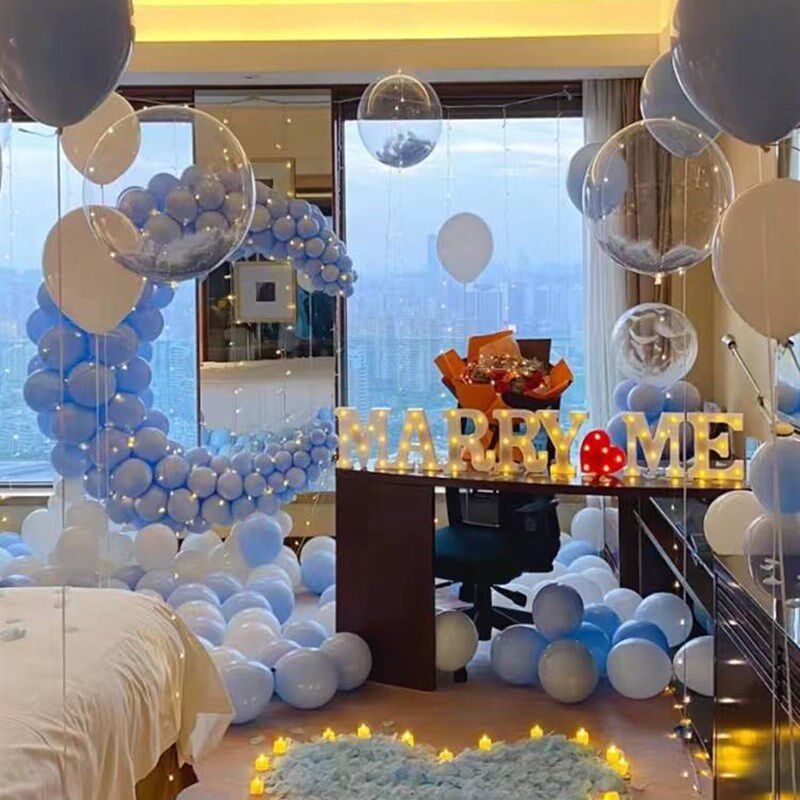 极速七夕情人节浪漫表白气球装饰神器女朋友求婚告白惊喜室内布置