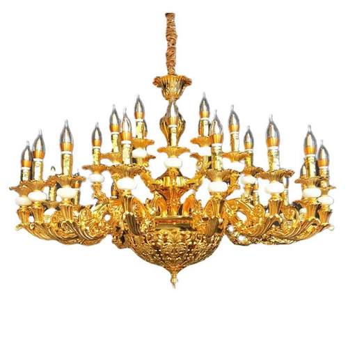 法式水晶吊灯欧式别墅奢华大气楼梯客厅主灯餐厅轻奢复古蜡烛吊灯