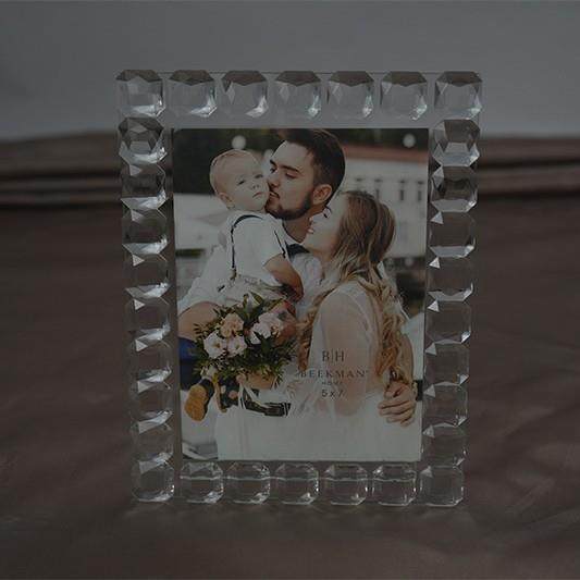 新款轻奢水晶相框摆台透明方形水晶相框照片摆件水晶玻璃家居摆台,家居饰品,DIY亲子装饰画,淘宝优惠券,粉丝福利购,淘宝优惠卷