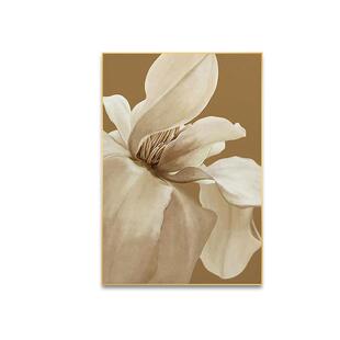 玄关装饰画酒店配画花朵壁画轻奢客厅展厅沙发背景墙高级感挂画