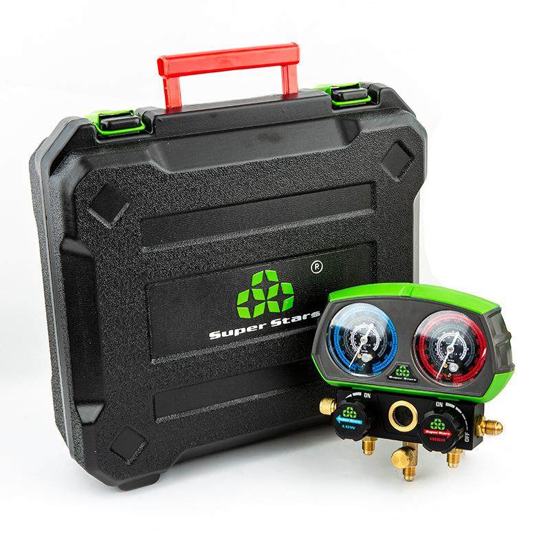 空调加氟双表ST-B268冷媒套装R22r410雪种汽车r134a加液工具