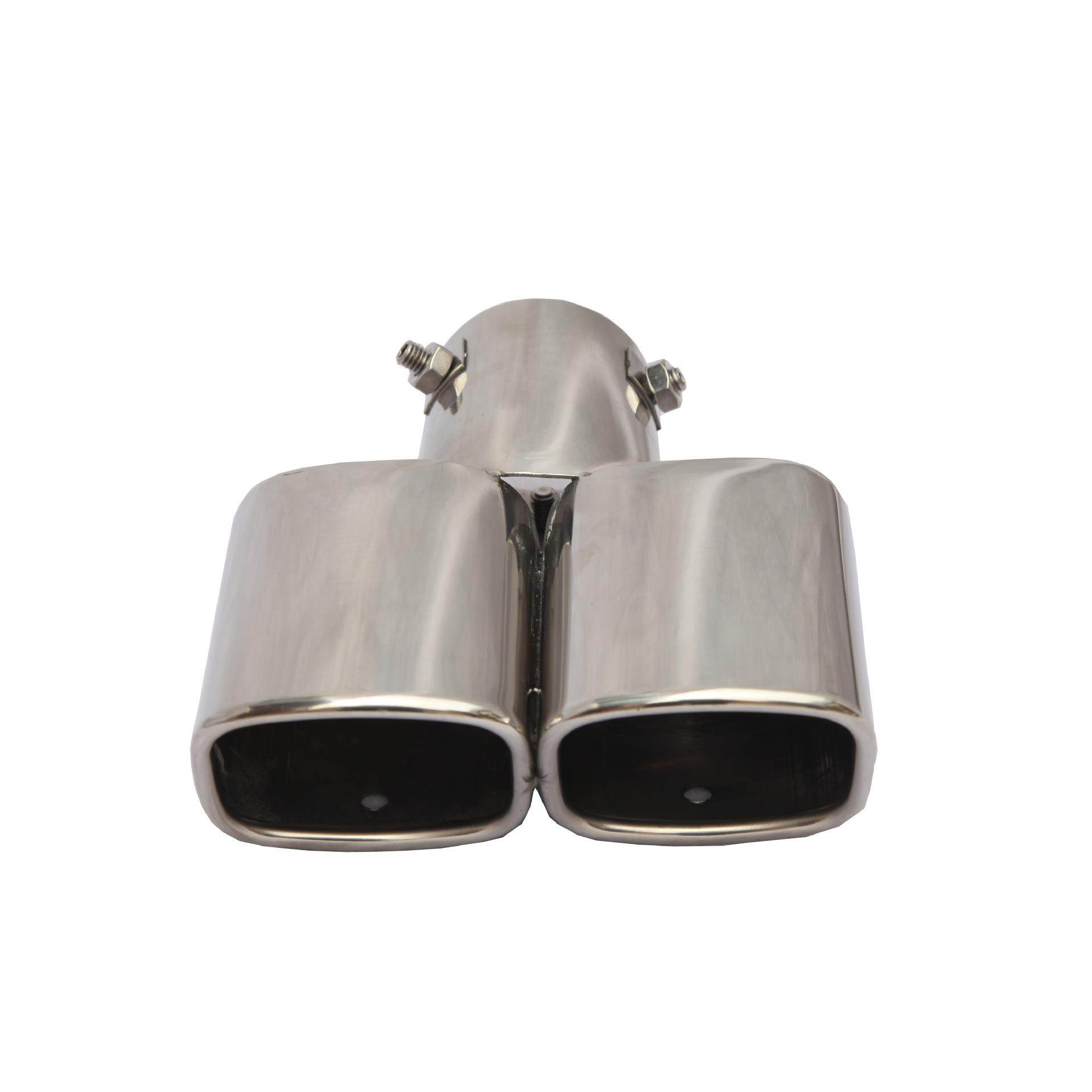 方口双排直弯管装饰汽车尾喉加厚不锈钢排气管烤蓝尾气罩尾嘴,汽车零部件/养护/美容/维保,排气管,淘宝优惠券,粉丝福利购,淘宝优惠卷