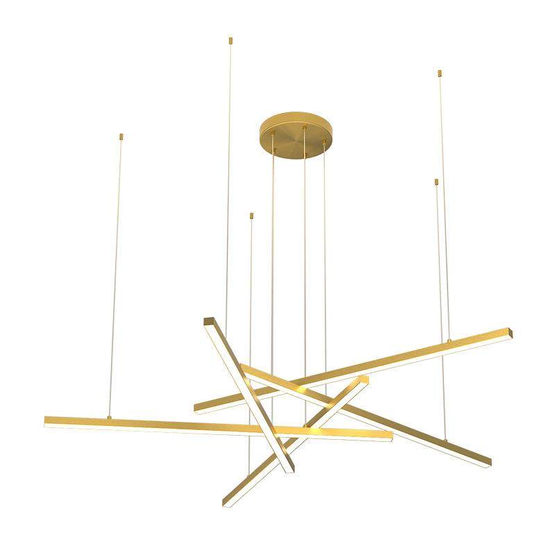 简约设计师客厅线条吊灯个性北欧意式轻奢服装店工作室酒店前台灯,家装灯饰光源,智能吊灯,淘宝优惠券,粉丝福利购,淘宝优惠卷