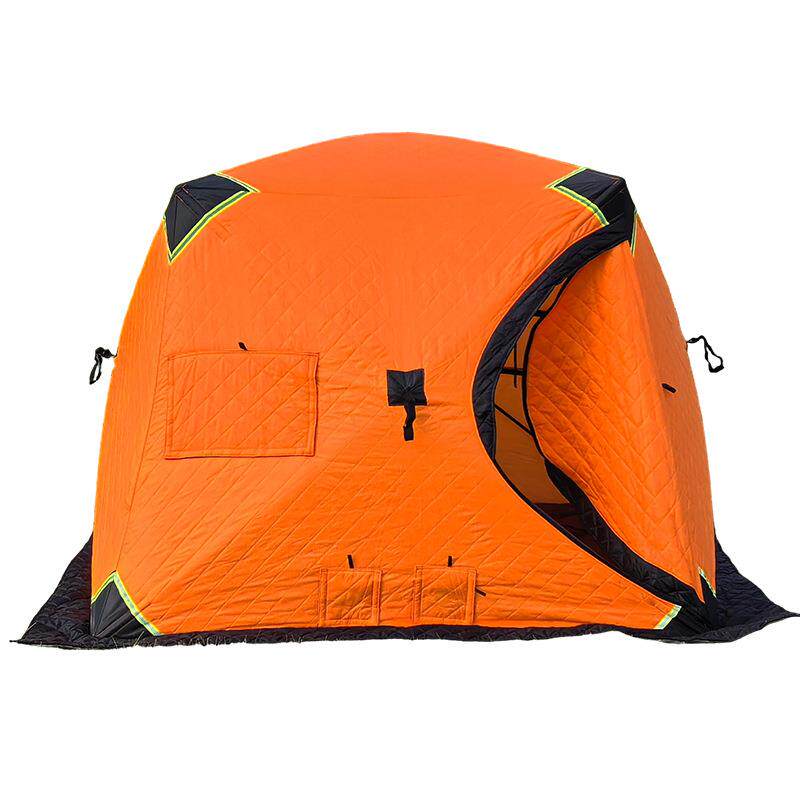 冬季钓鱼帐篷加厚露营防风保暖棉帐篷单人户外冬钓帐篷