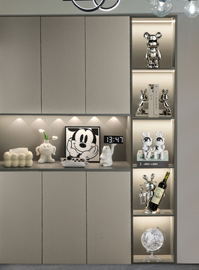 速发轻奢高档入户餐边鞋柜客厅电关玄摆柜酒柜软装饰品红酒架视件