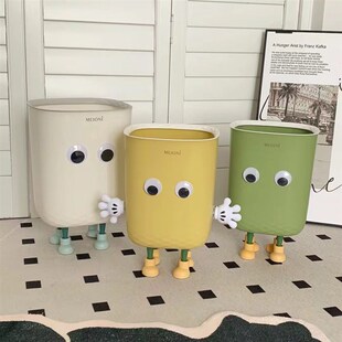 速发厨房垃圾桶家创卫生圈学生宿舍大容量用意简约可爱客厅带压间