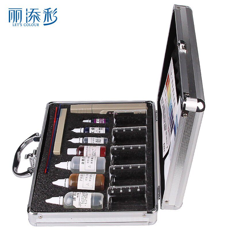 现货铝合金水检测工具箱ph试剂余氯K矿物Tds测试笔测试剂套