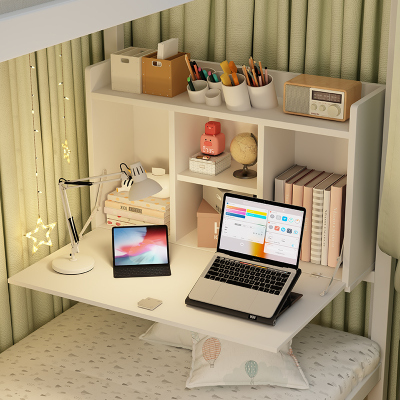 速发大学生宿寝床上电脑桌可折叠懒人上铺书桌舍室下铺悬空学习小
