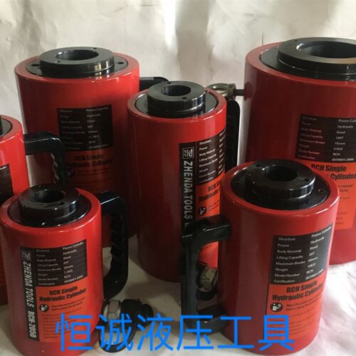 速发中空液压千斤顶 空R起重工具芯CH-20T0T60T100吨穿空千斤顶
