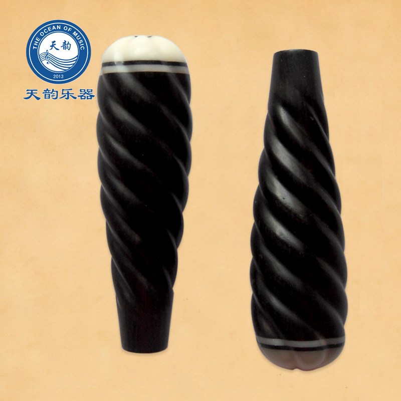 速发黑檀板胡短轴原木抛光板胡木轴麻花板胡琴轴轸子配件