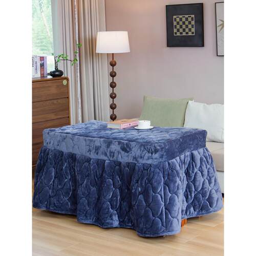 烤火桌子罩套长方形电炉罩加厚夹棉桌布冬季双面绒升降茶几取暖罩