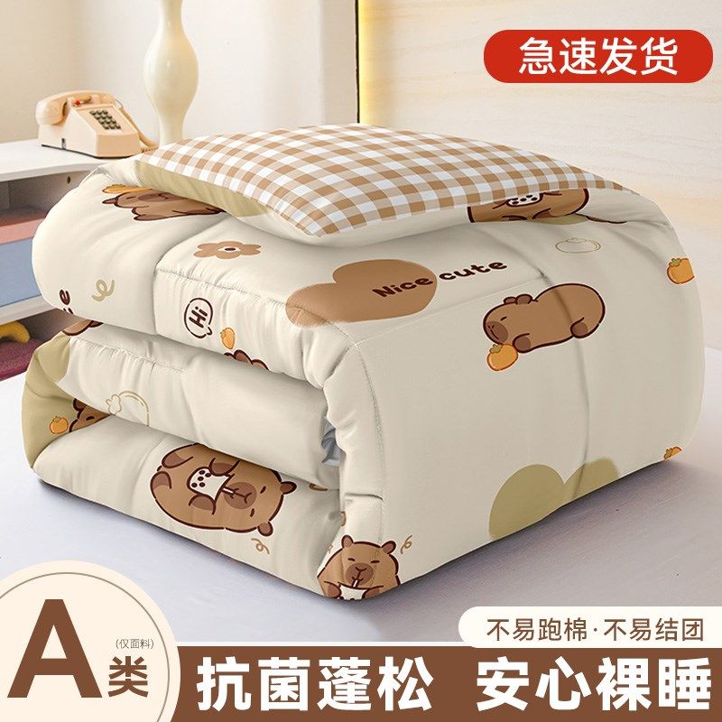 精选四季通用被子春秋被棉被家用单双人儿童冬被加厚保暖打工被褥,床上用品,化纤被,淘宝优惠券,粉丝福利购,淘宝优惠卷