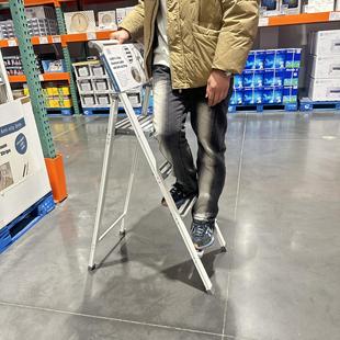 开市客Costco梯子家用折叠人字梯室内多功能铝合金梯子四步梯楼梯