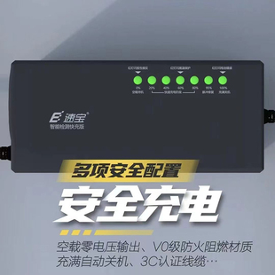 精选E速宝电动车快充充电器电动车电动三轮车多功能智能脉冲修复
